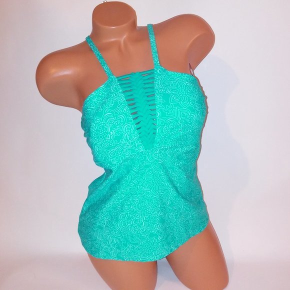 Catalina‎ Swim Tankini Top
Teal
Lightly Padded
Wireless
Halter - Picture 1 of 5